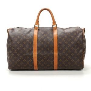 LOUIS VUITTON Monogram Keepall Bandoliere 50